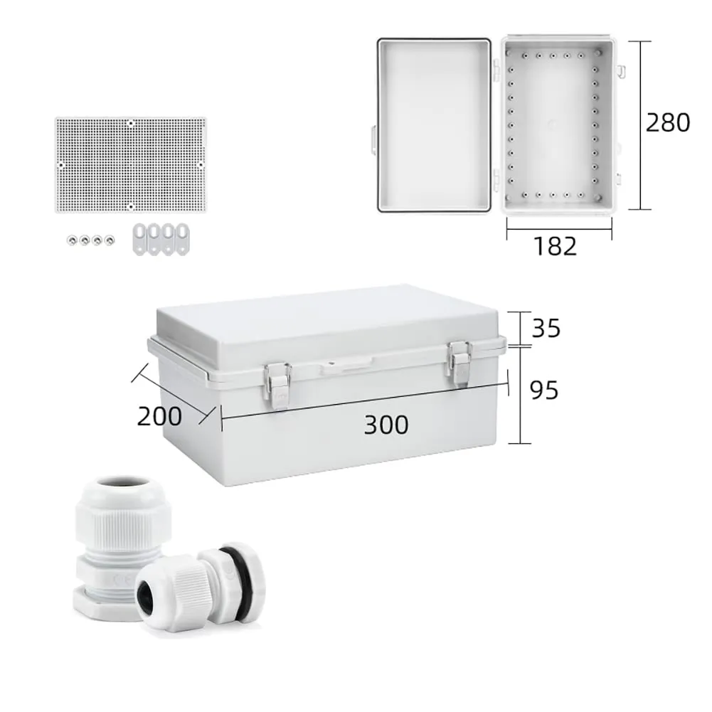 Project Boxes Electrical Box Waterproof Box Junction Box Waterproof Electrical Box Outdoor (12"x8"x5.2")
