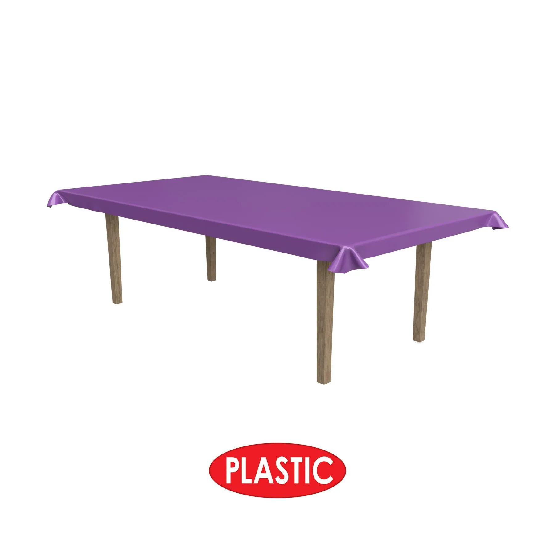 Purple Plastic Party Table Roll