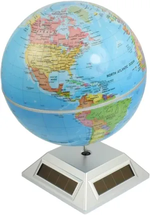 Qtqgoitem Plastic Display Stand Solar Energy Rotating 14cm Dia Globe Tellurion (Model: aba 03c 114 3d7 783)