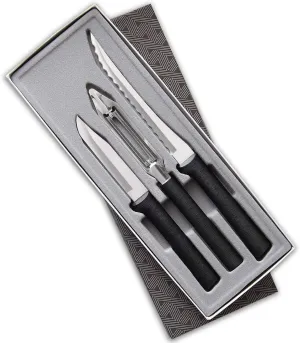 Rada Cutlery Peel, Pare and Slice Set, Black Handle