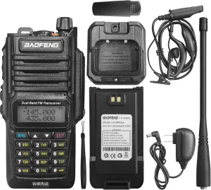 Radtel Baofeng Uv-9r Plus 8Watts Walkie Talkie Bf-uv9r Plus Ip67 Waterproof Uhf/VHF Dual Band Radio 8W (No FM Radio Feature)