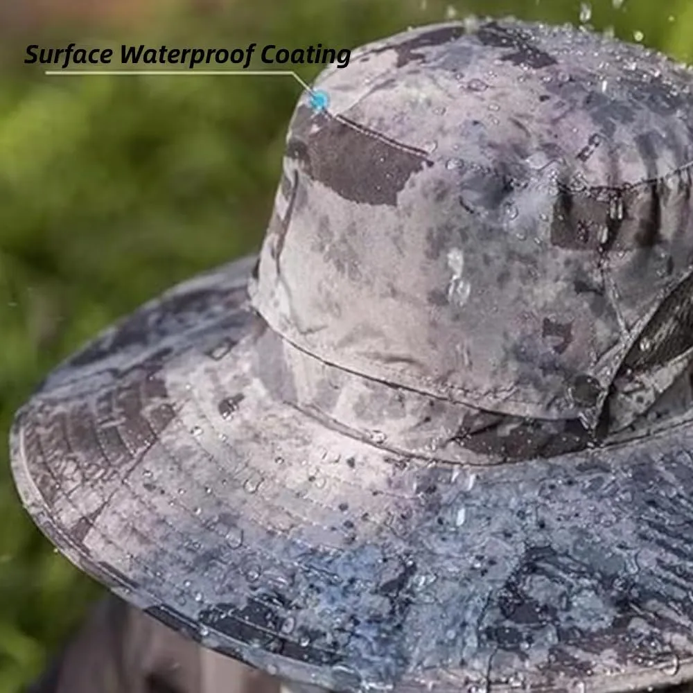 RAPTURA Outdoor Wide Brim Solar Fan Hat with 2 Solar Fan, Solar Fan Hats for Men Women, Solar & USB Charging UPF 50 