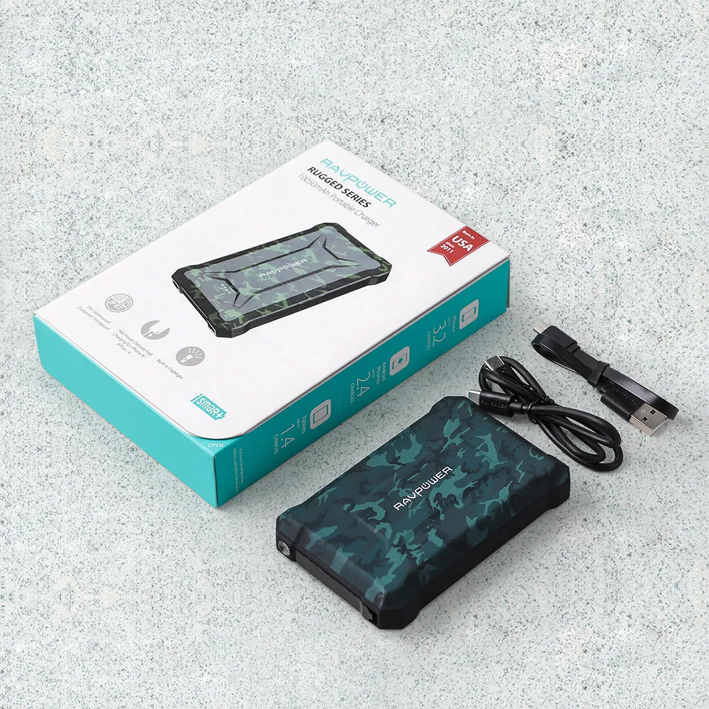 RAVPower - 10050mAh Waterproof 18W Power Bank