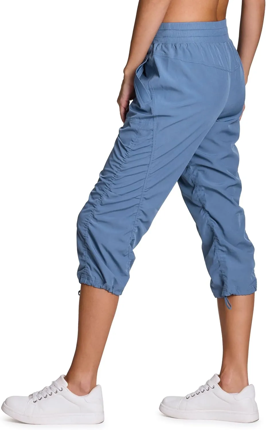 RBX Active Capri Pants for Women Joggers Stretch Lightweight Women’s Casual Pant Capri with Drawstring
