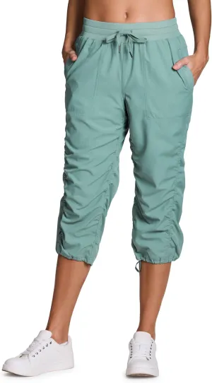 RBX Active Capri Pants for Women Joggers Stretch Lightweight Women’s Casual Pant Capri with Drawstring