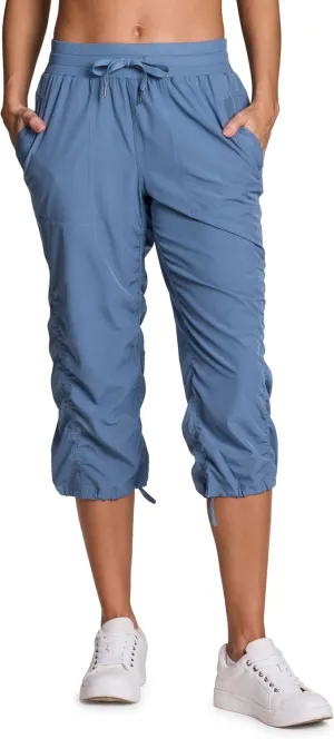 RBX Active Capri Pants for Women Joggers Stretch Lightweight Women’s Casual Pant Capri with Drawstring