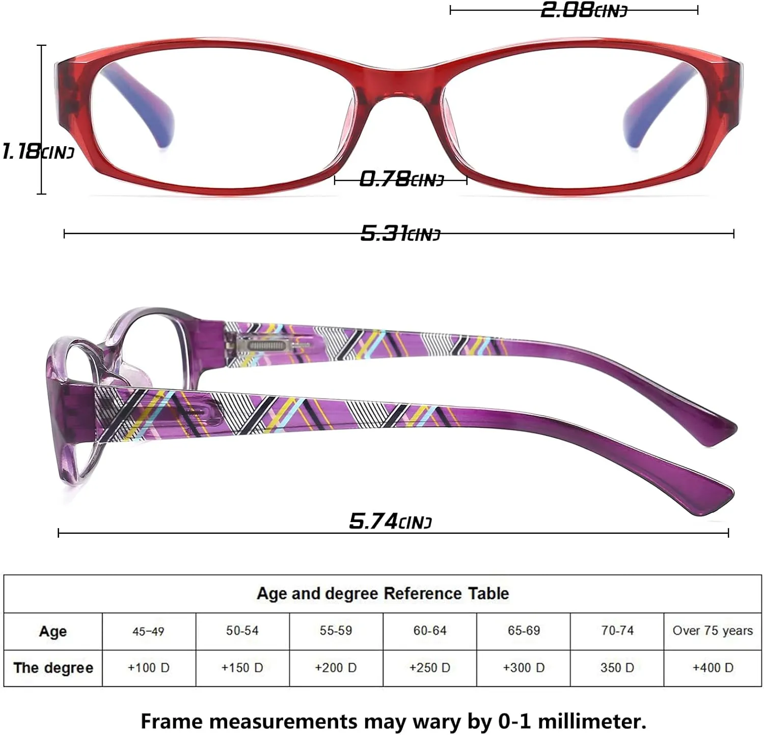 Reading Glasses Womens Men Blue Light Blocking - 4 Pack Lightweight Computer Readers  1.0 Glare Blocking Ladies Eyeglass
