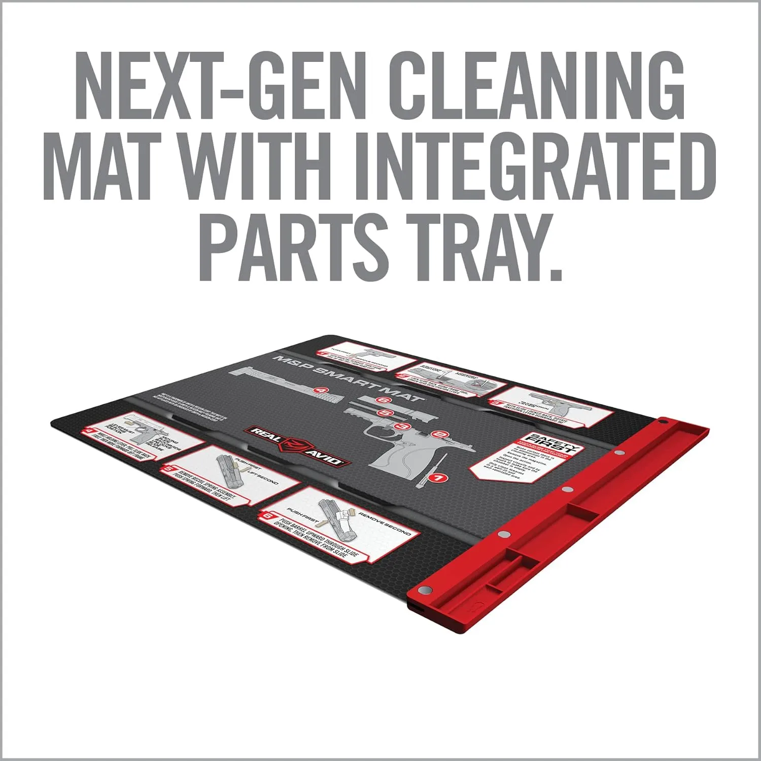 Real Avid Gun Cleaning Mat 19" x 16" with Magnetic Parts Tray | 1911, Glock, Smith & Wesson M&P or Sig Sauer P365 & P365XL (Choose Style Below)