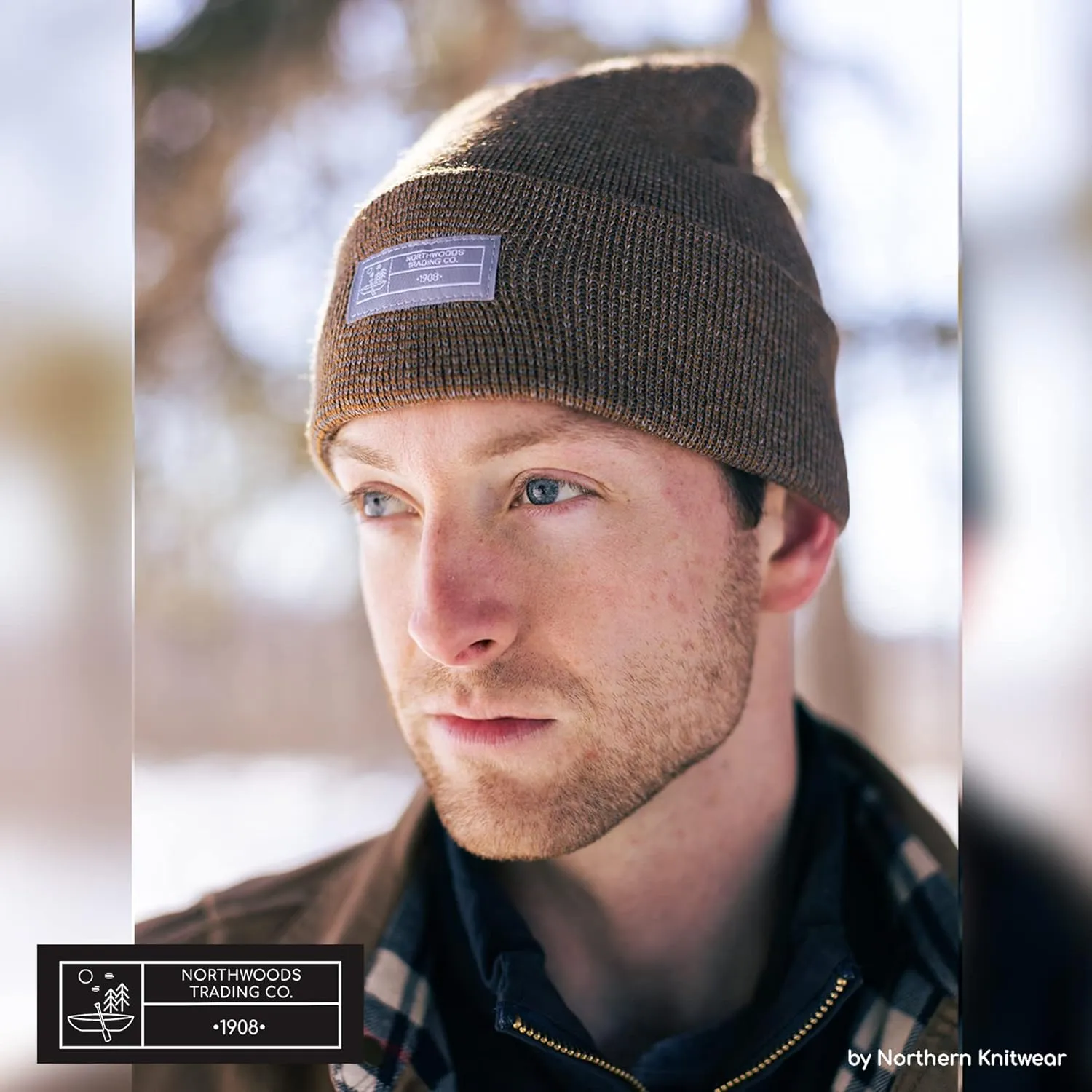 Recycled Wool Blend Super Soft Cuffed Beanie for Men and Women, Sustainable and Lightweight Beanie Hat