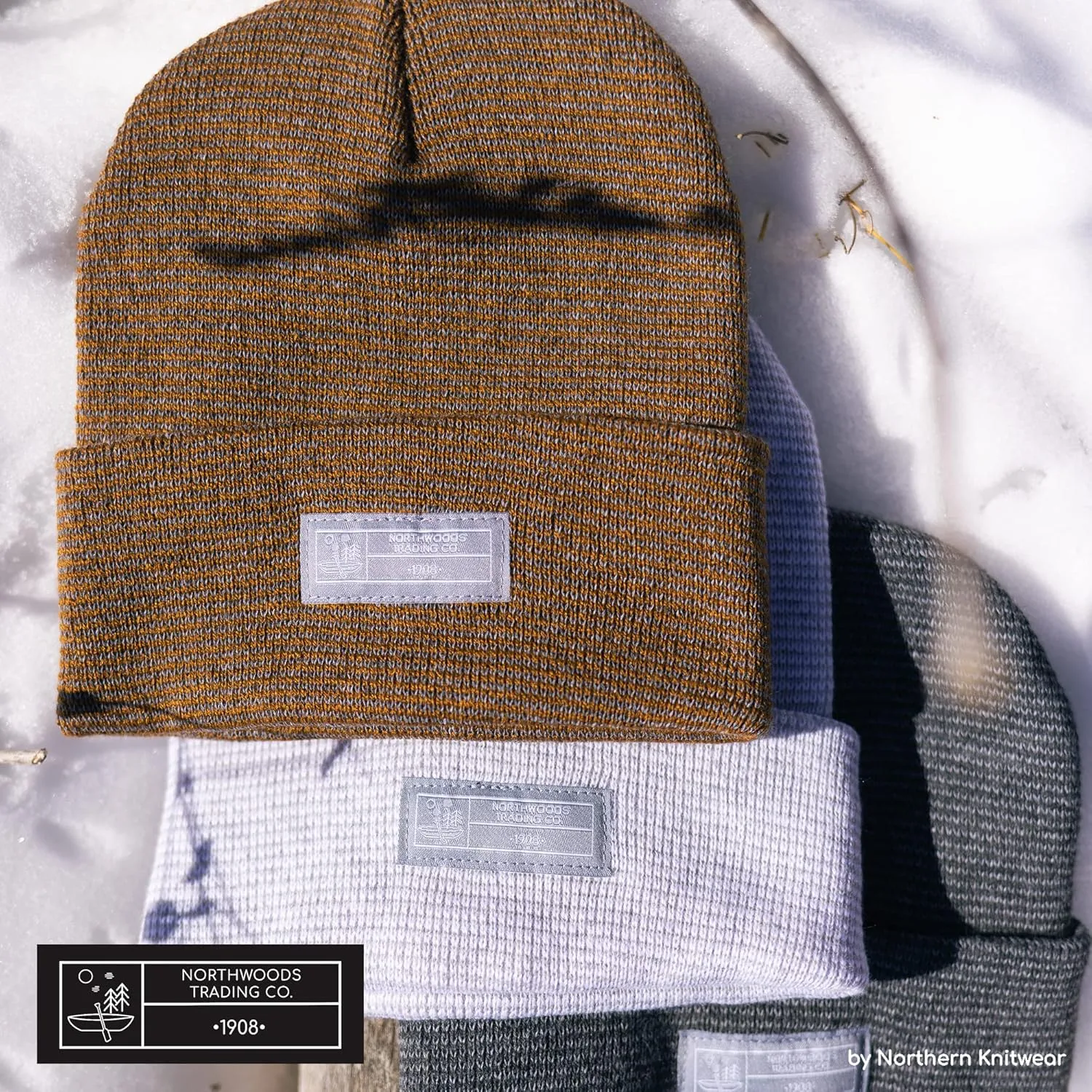Recycled Wool Blend Super Soft Cuffed Beanie for Men and Women, Sustainable and Lightweight Beanie Hat
