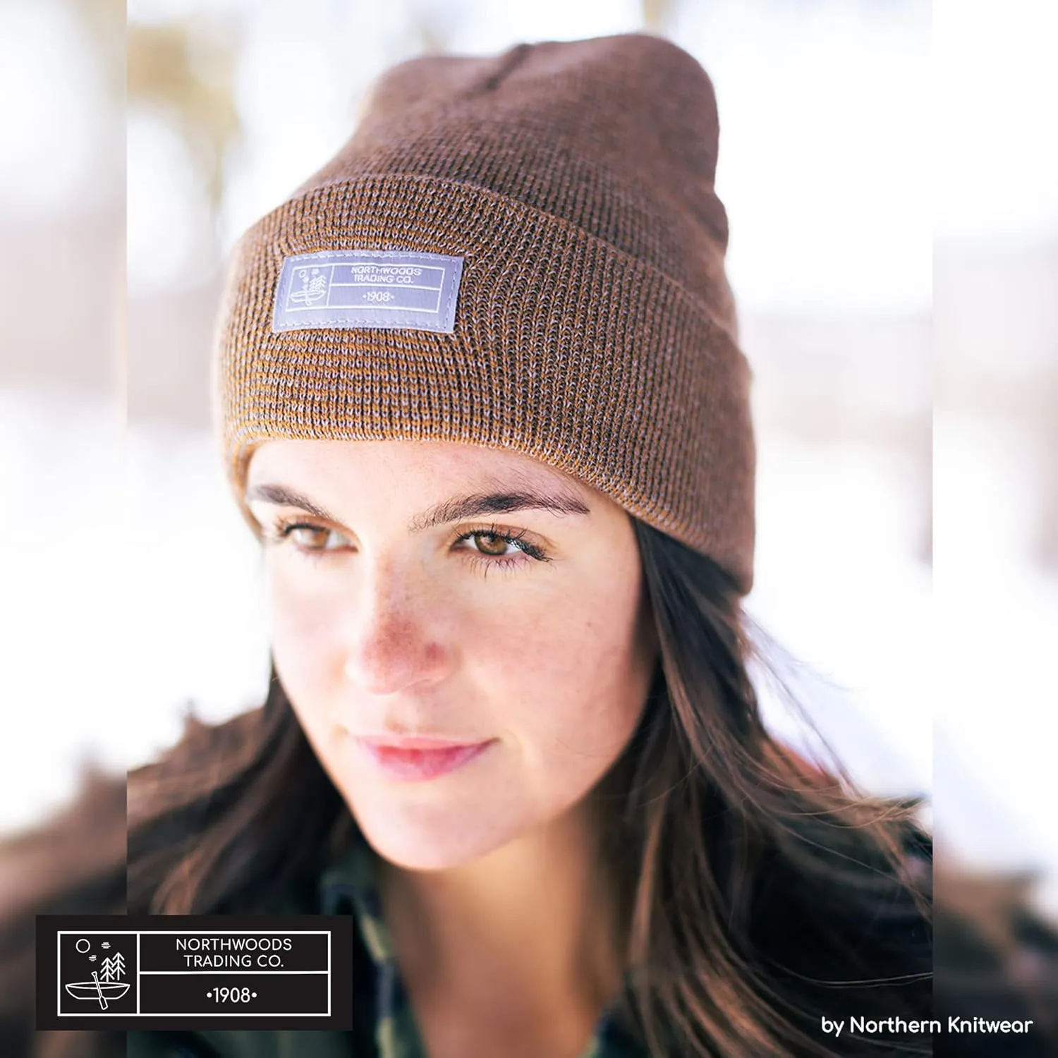 Recycled Wool Blend Super Soft Cuffed Beanie for Men and Women, Sustainable and Lightweight Beanie Hat