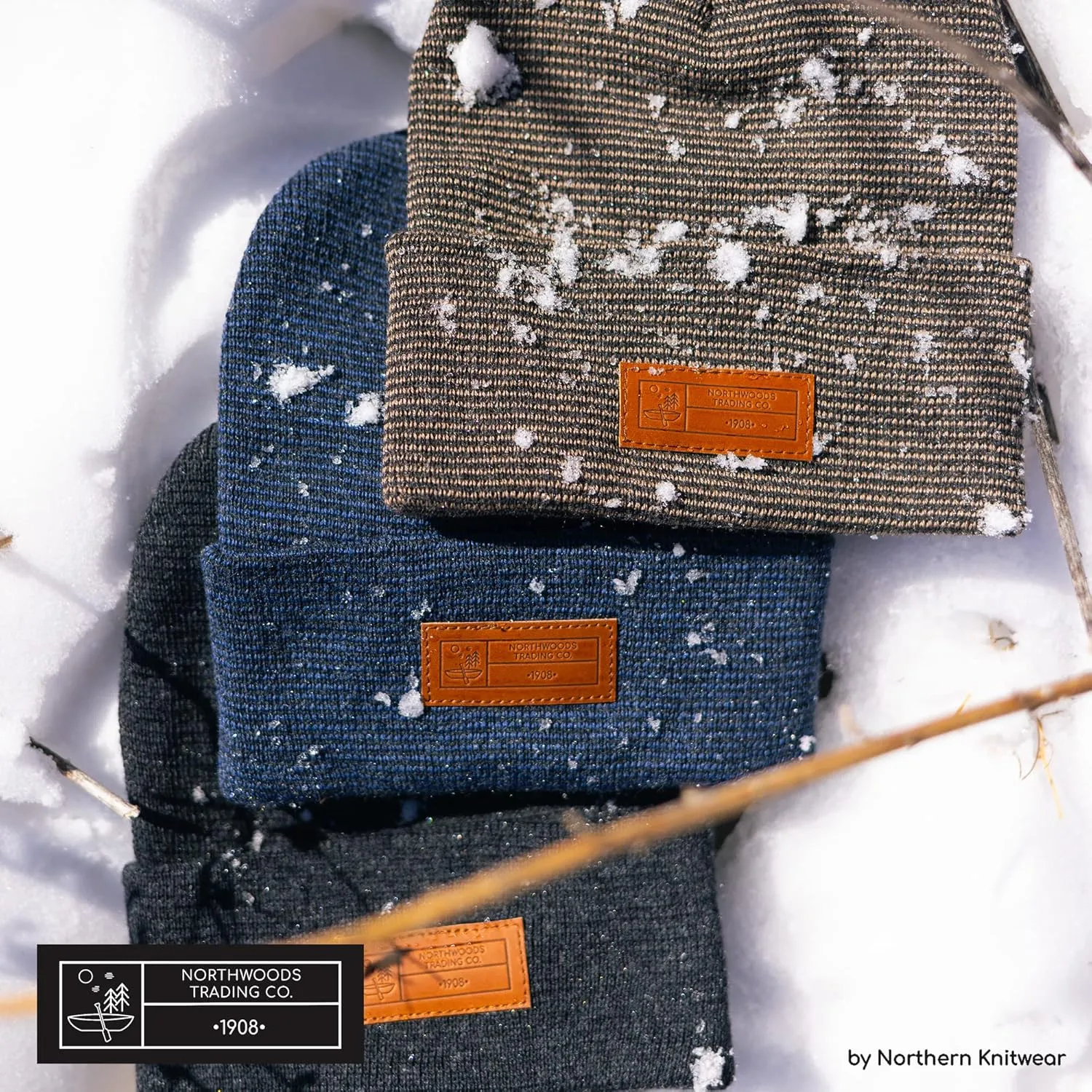 Recycled Wool Blend Super Soft Cuffed Beanie for Men and Women, Sustainable and Lightweight Beanie Hat