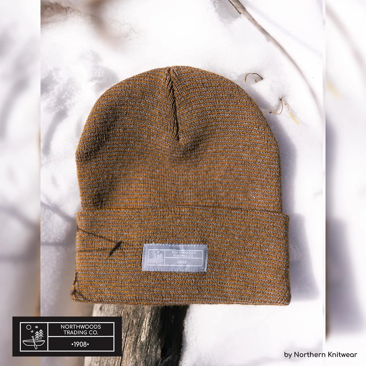Recycled Wool Blend Super Soft Cuffed Beanie for Men and Women, Sustainable and Lightweight Beanie Hat