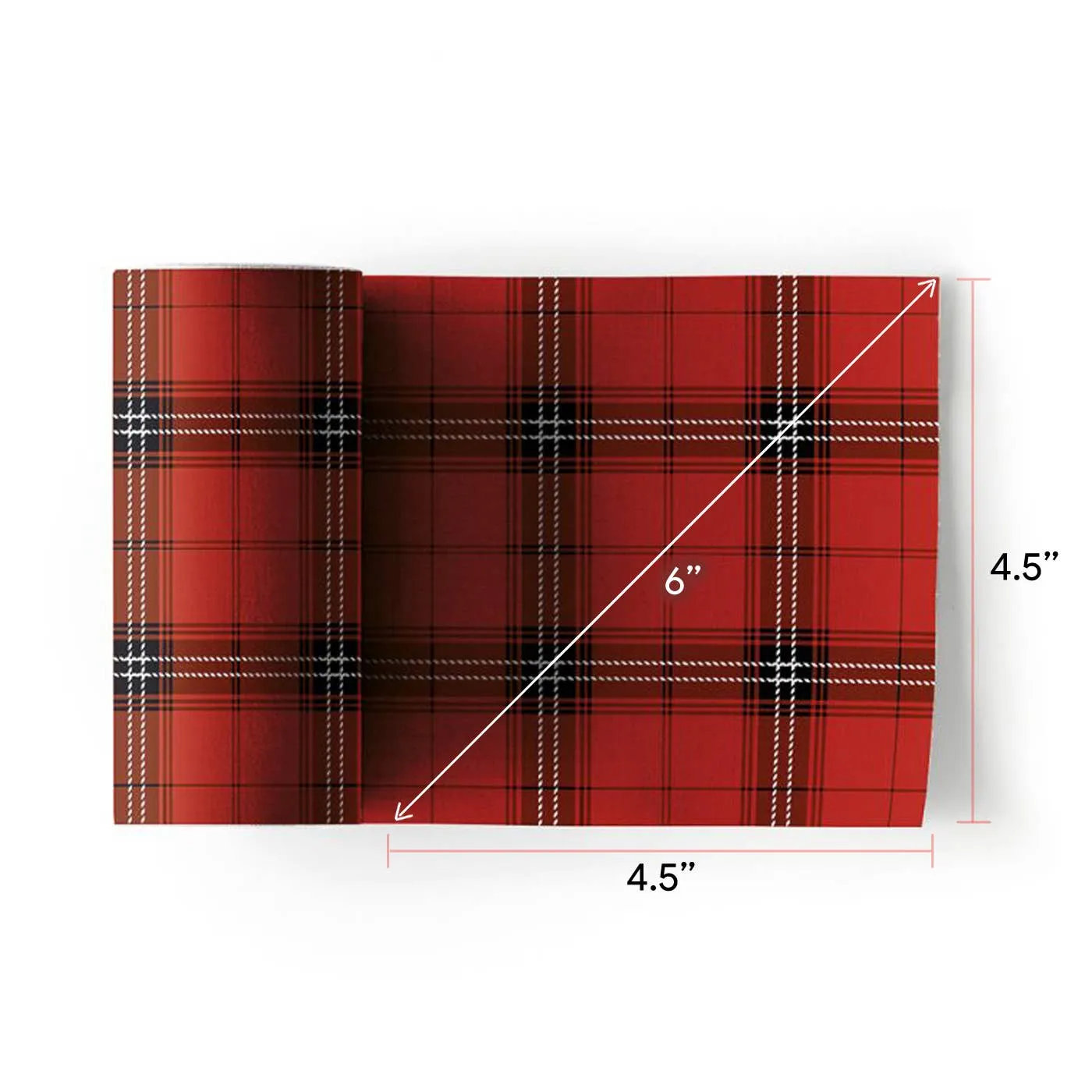 Red Tartan Cocktail Napkin