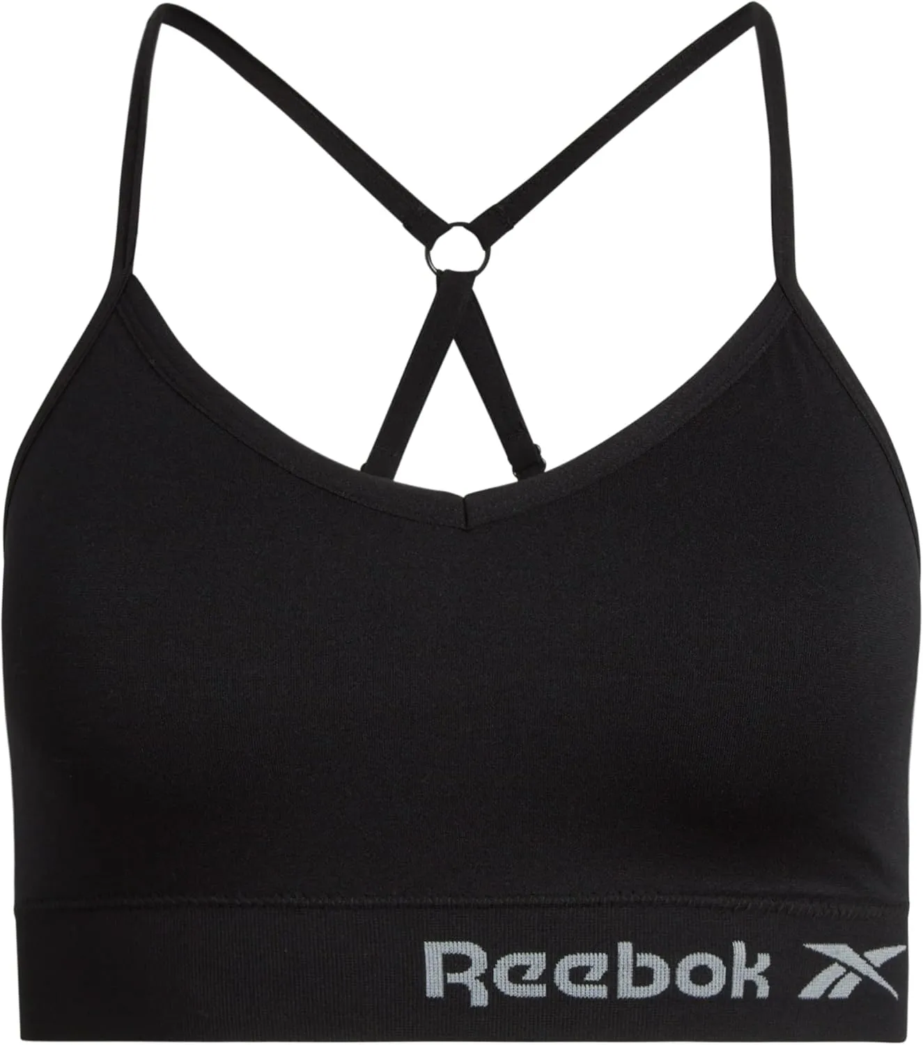Reebok Women's Lightweight Soft Stretch Performance Cami Seamless Bralette, 2 Pack