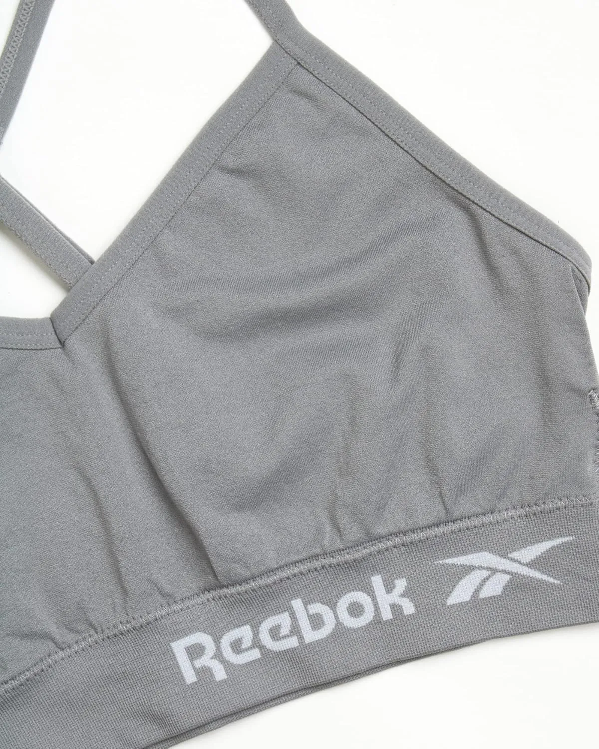 Reebok Women's Lightweight Soft Stretch Performance Cami Seamless Bralette, 2 Pack