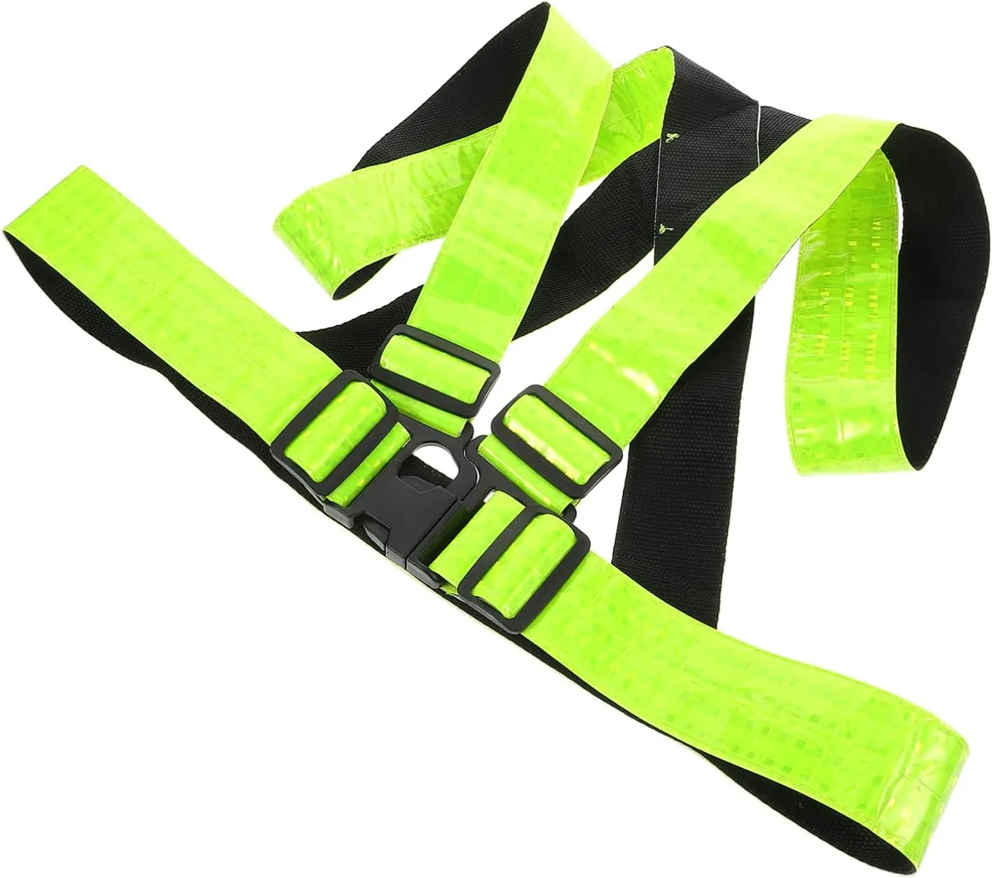 Reflective Vest for Night Biking High Visibility Safety Gear Adjustable Fit Vest for Jogging Hiking Walking