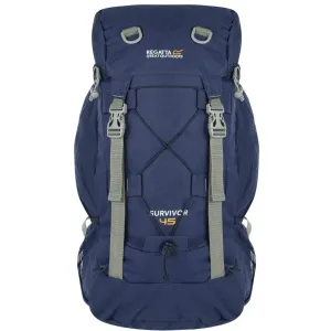 Regatta Survivor III Hardwearing Padded Camping and Hiking Rucksack - Navy, 65 Litre…