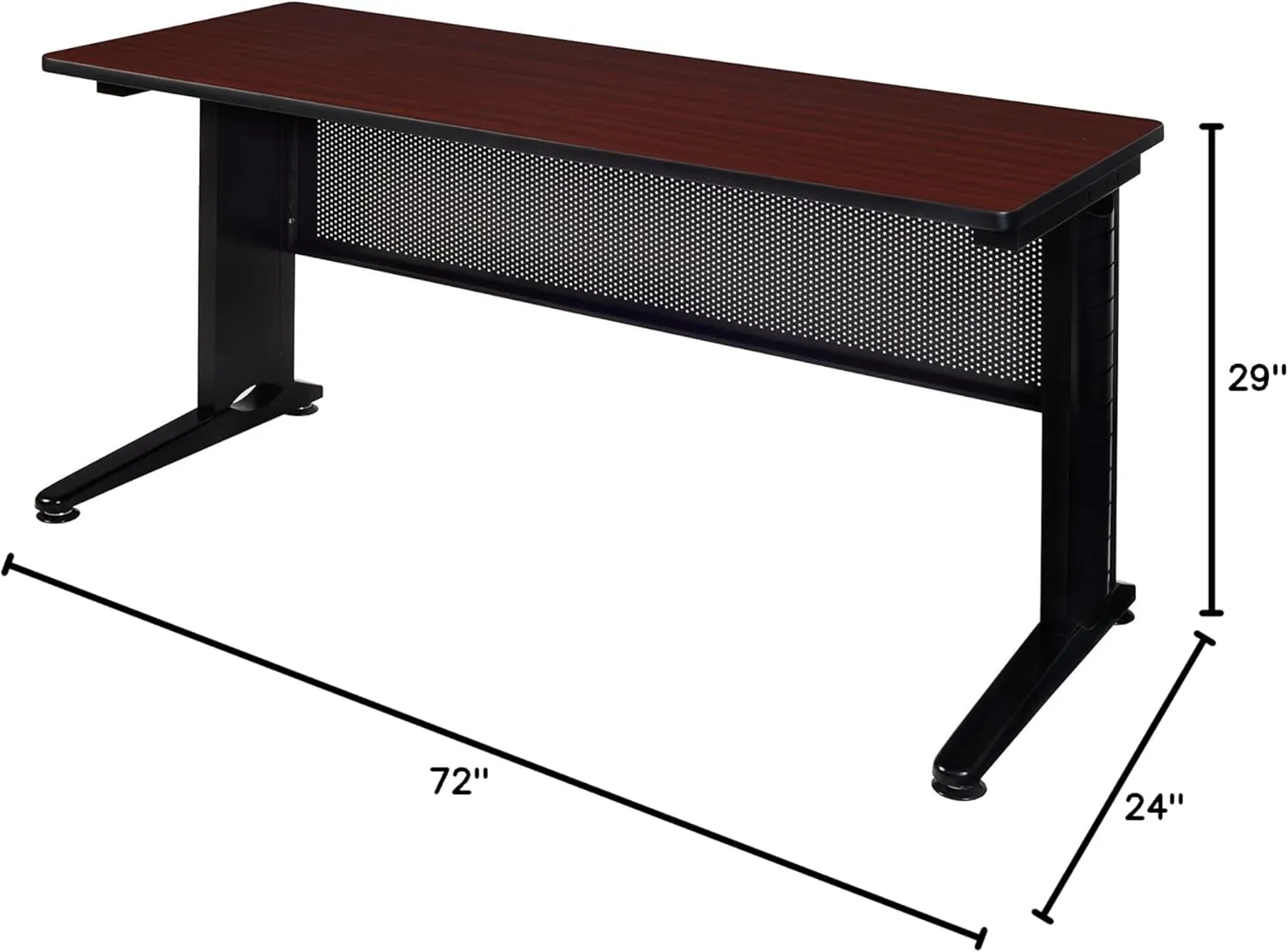 Regency Fusion 72" x 24" Training Table- Mahogany