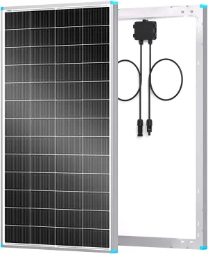 Renogy Solar Panel 200 Watt N-Type, 24 Volt 200W Solar Panel 16BB 25% High-Efficiency Solar Cell, PV Module Power Charger for Class B Van RV Marine Cabin Roof Home Farm and Other Off-Grid Applications