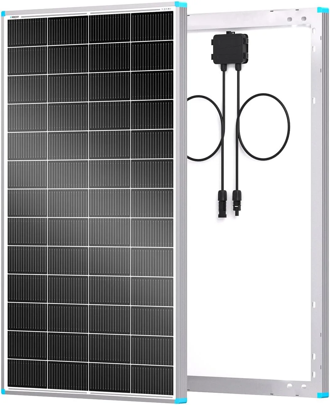 Renogy Solar Panel 200 Watt N-Type, 24 Volt 200W Solar Panel 16BB 25% High-Efficiency Solar Cell, PV Module Power Charger for Class B Van RV Marine Cabin Roof Home Farm and Other Off-Grid Applications