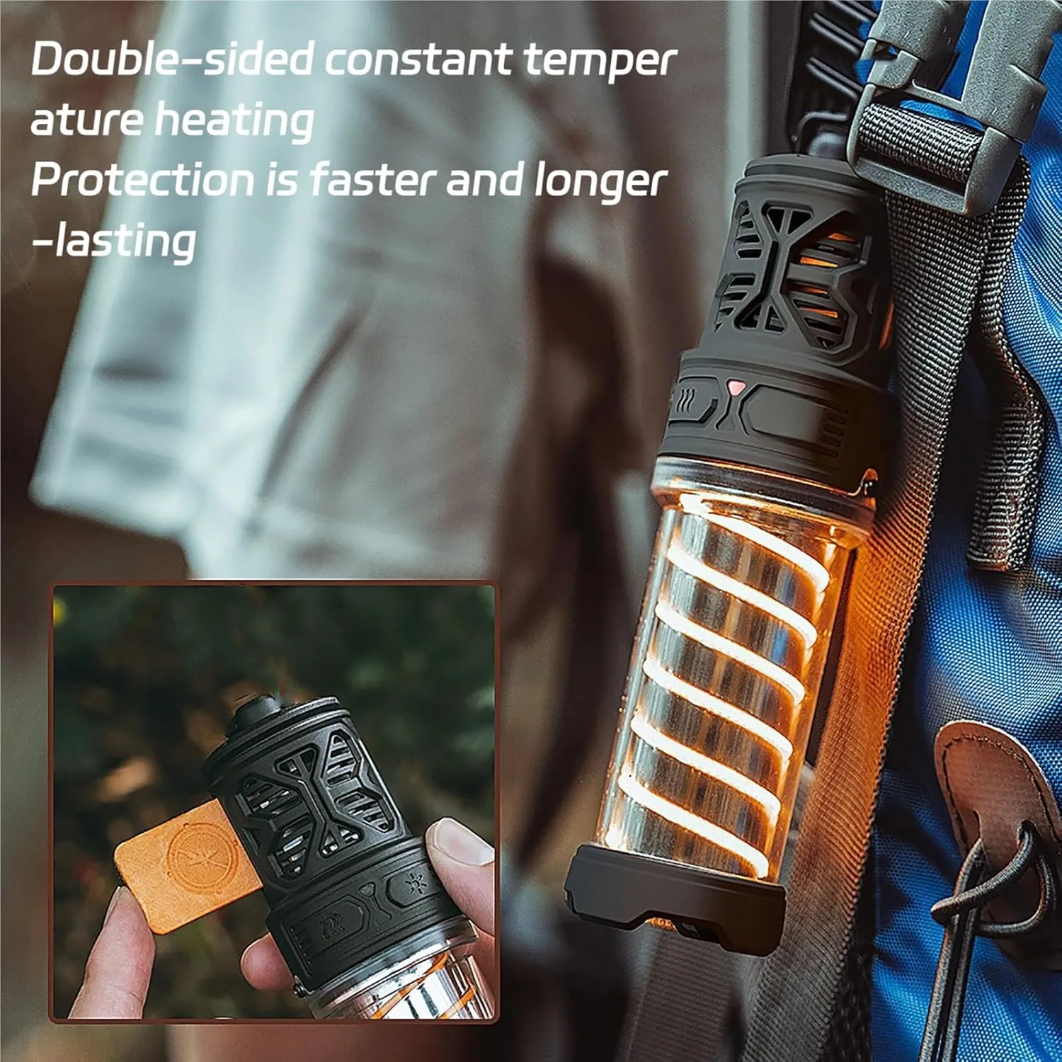 Repelix, Repelix M Pro, New Portable Integrated Camping Light with 6 Pads and a Stand, Five Adjustable Levels Lightweight Waterproof Emergency Light, USB Charing for Indoor, Backyard (2 Mix)