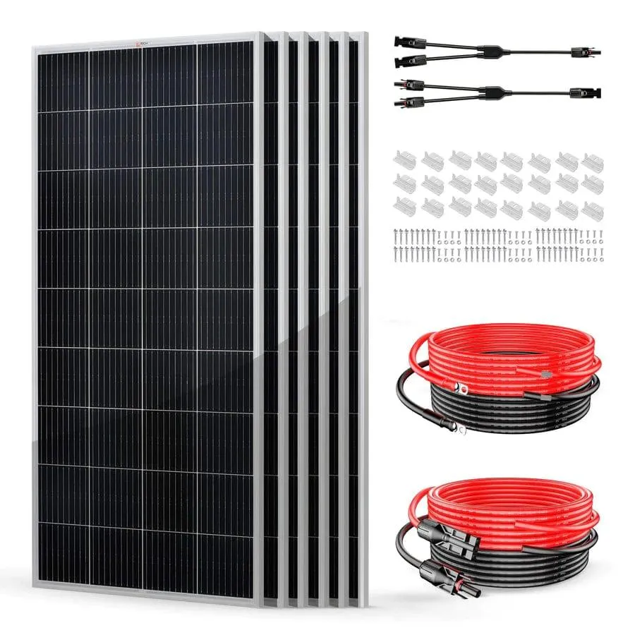 Rich Solar 1200 Watt Solar Kit with Charge Controller, Solar Panels and Accessories (no battery)