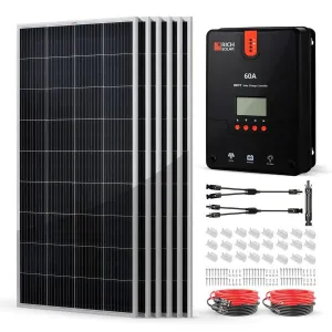 Rich Solar 1200 Watt Solar Kit with Charge Controller, Solar Panels and Accessories (no battery)