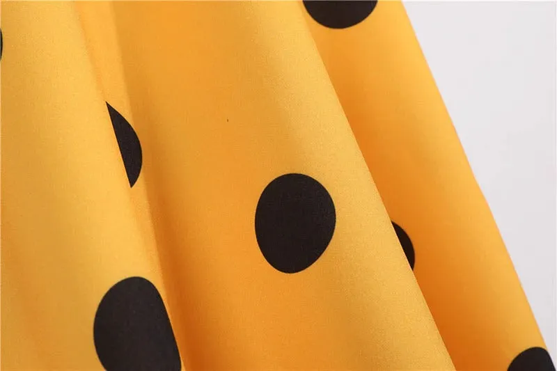 Robe Pin Up Rockabilly <br> Jaune
