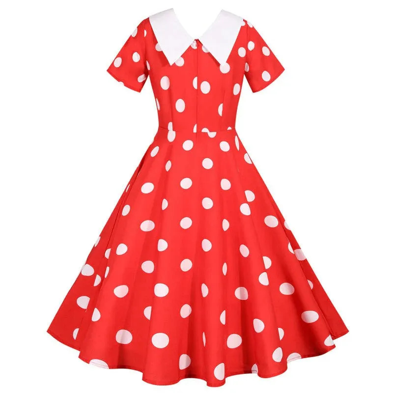 Robe Pin Up Rockabilly <br> Rouge