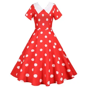 Robe Pin Up Rockabilly <br> Rouge