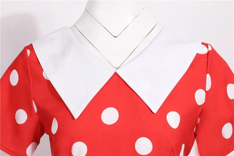 Robe Pin Up Rockabilly <br> Rouge