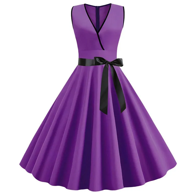 Robe Vintage <br> Pas Cher Violette
