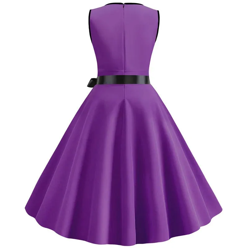 Robe Vintage <br> Pas Cher Violette
