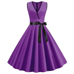 Robe Vintage <br> Pas Cher Violette