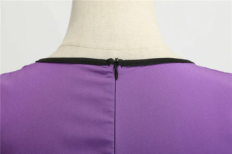 Robe Vintage <br> Pas Cher Violette