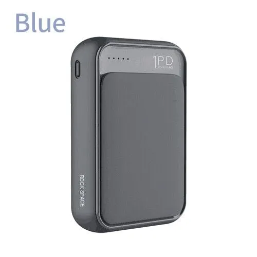 ROCK 18W Type C PD QC 3.0 Power Bank 10000mah Mini External Battery USB PD Quick Fast Charging Powerbank For iphone XS X Samsung