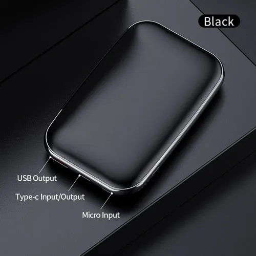 ROCK 18W Type C PD QC 3.0 Power Bank 10000mah Mini External Battery USB PD Quick Fast Charging Powerbank For iphone XS X Samsung