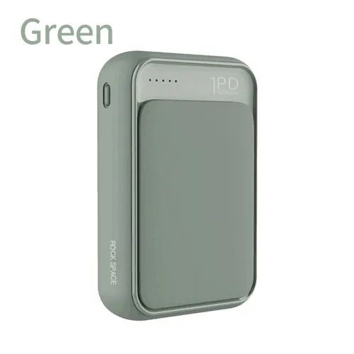 ROCK 18W Type C PD QC 3.0 Power Bank 10000mah Mini External Battery USB PD Quick Fast Charging Powerbank For iphone XS X Samsung