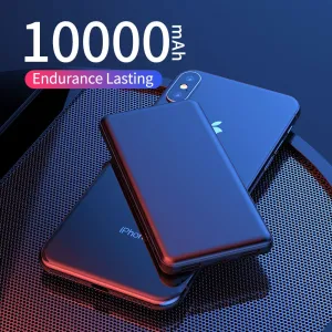 ROCK Slim Power Bank 10000 mAh Portable Charging Ultra thin Powerbank external battery backup pack for iPhone poverbank 10000mah