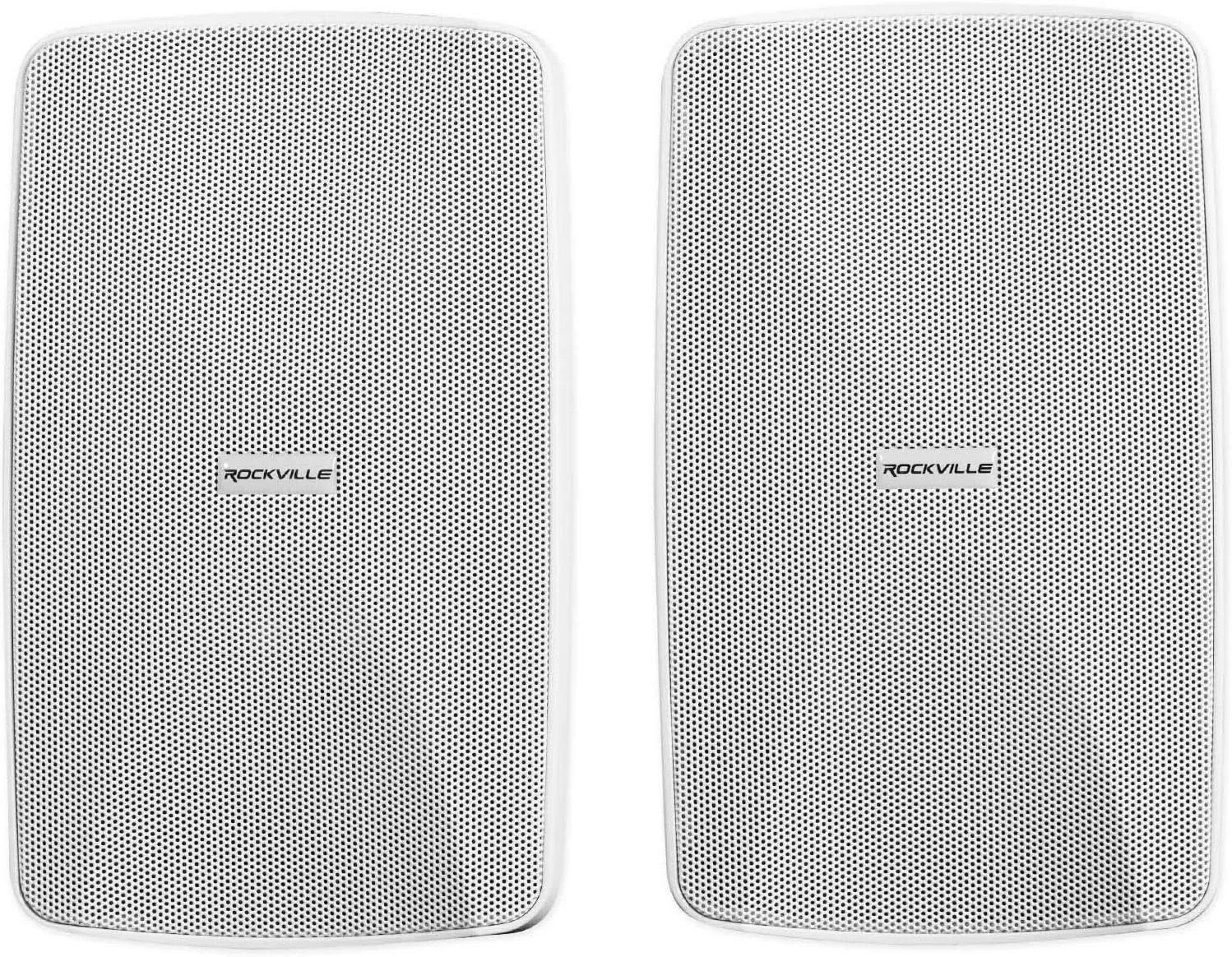 Rockville 2 WET-7020W 5.25" 70V Commercial Indoor/Outdoor Wall Speakers in White