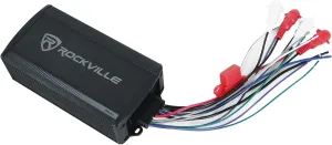 Rockville PS40 4 Channel ATV/UTV/Motorcycle Bluetooth Amplifier IP65 Micro Amp