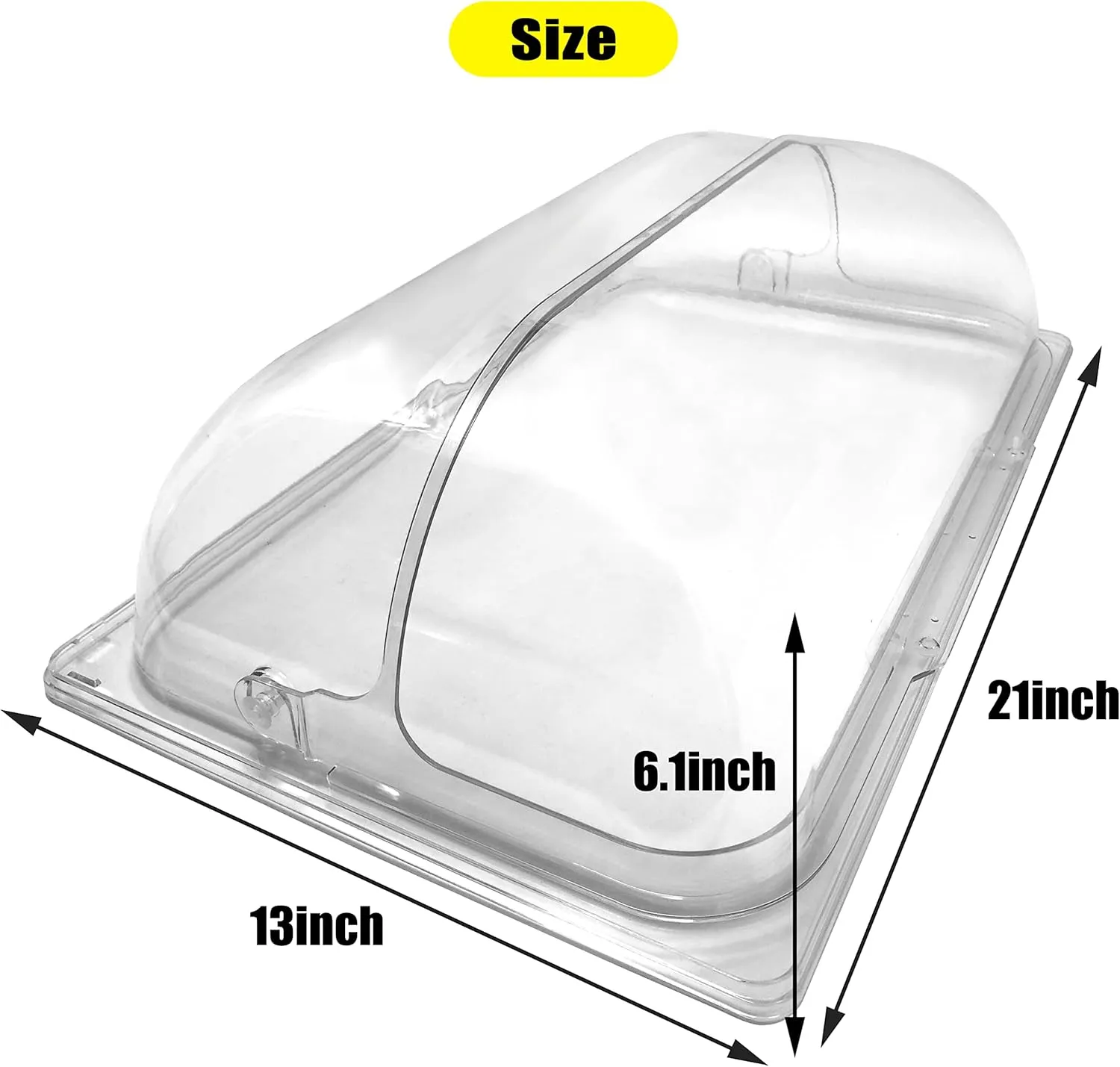 Roll Top Chafing Dish Chafing Dishes for Buffet Clear Plastic Chafing Dish Cover Full Size Pastry Cake Cupcake Bakery Butter Cheese Food Cover,2 Packs