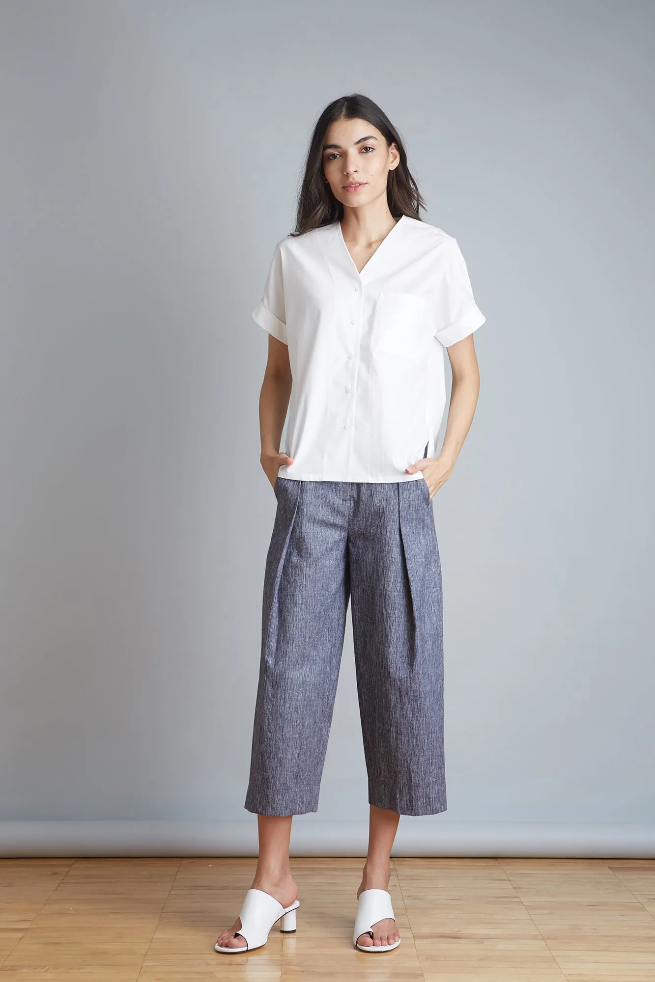 Roll Up Sleeve Top