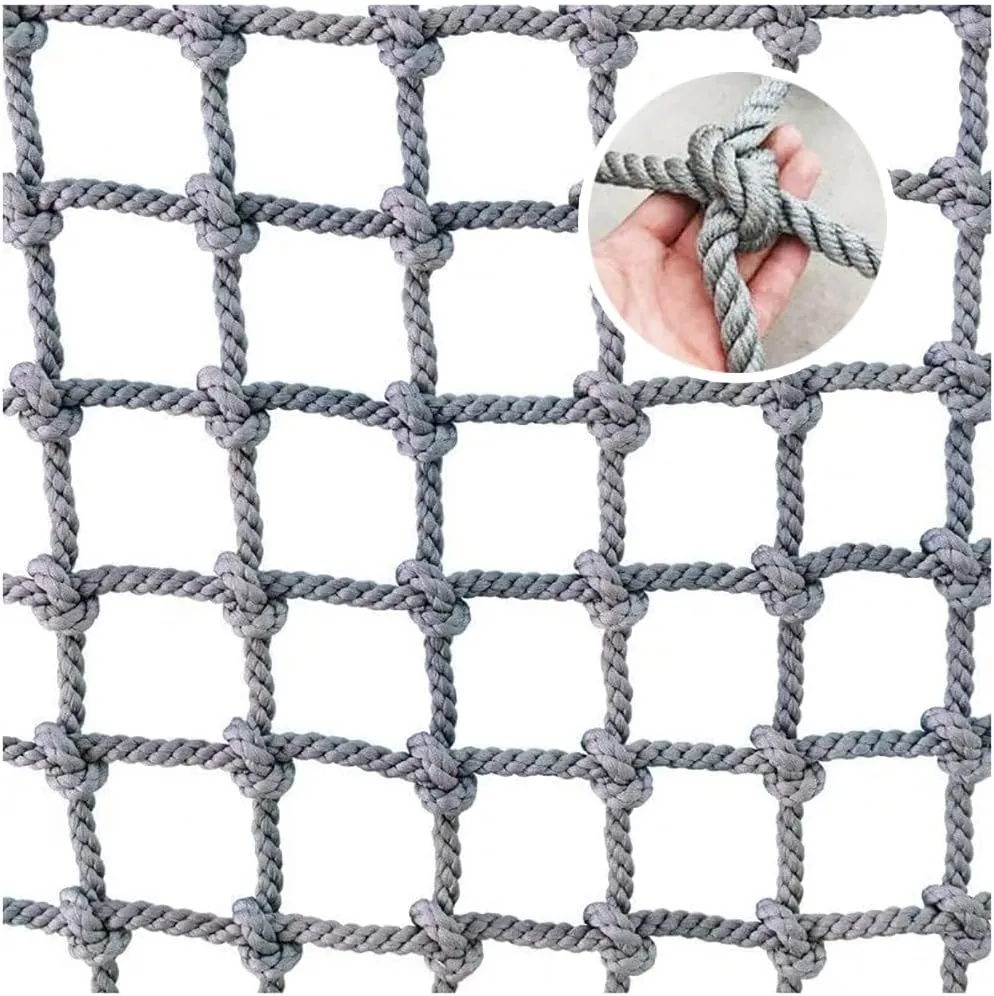 Rope Net Climbing Net for Kids Adult Playground Tree Nylon Play Giant Mesh Heavy Duty Cargo Toddler Climbing Climb Net Netting Nets for Adults Outdoor Swing Set Swingset Ladder Toys(12mm-12cm,2X4m/6.6