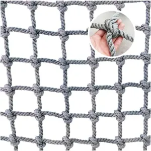 Rope Net Climbing Net for Kids Adult Playground Tree Nylon Play Giant Mesh Heavy Duty Cargo Toddler Climbing Climb Net Netting Nets for Adults Outdoor Swing Set Swingset Ladder Toys(12mm-12cm,2X4m/6.6