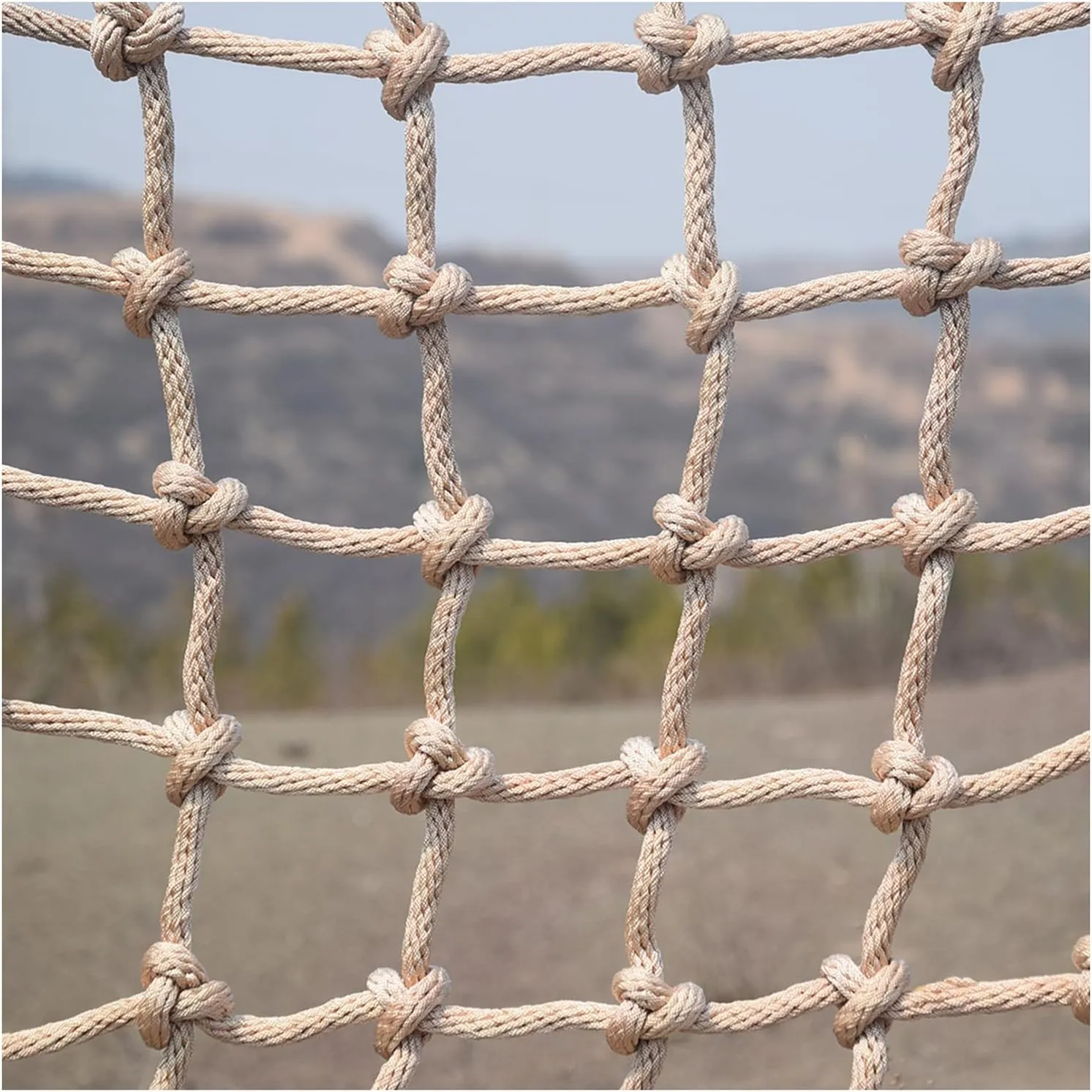 Rope Net Fence Outdoor Safety Net Climbing Netting Heavy Duty Truck Trailer Nets Cargo Climbing Net Garden Decor Plants Climbing Net Playground Hammock(Size:3.3FTx3.3FT)