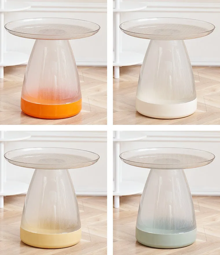 Round Plastic Side Table Coffee Table
