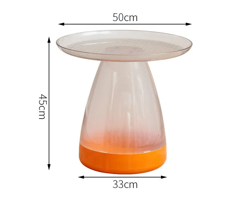 Round Plastic Side Table Coffee Table