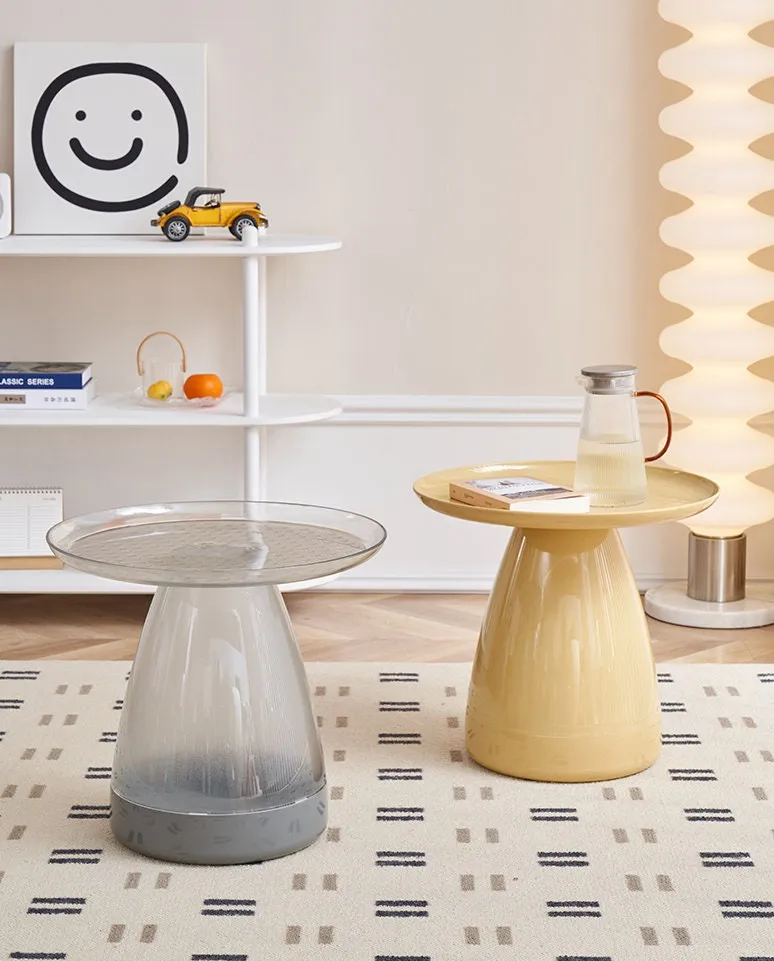 Round Plastic Side Table Coffee Table